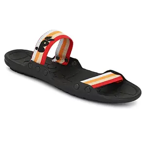 Buxton Men's Comfortable Slippers (ORANGE, numeric_7)