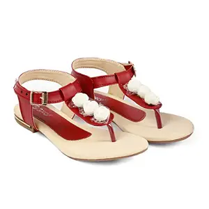 BXXY Synthetic Material Flat Sandals for Women's and Girls