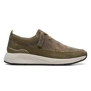 Clarks Mens CoastLiteWeave Flat Dark Olive UK-11
