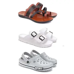 Men's Sandals | Lightweight Wear| Stylish & Easy to Wear For Men's PCV-SAN-(3-COMBO)-3151-3113-3016-9