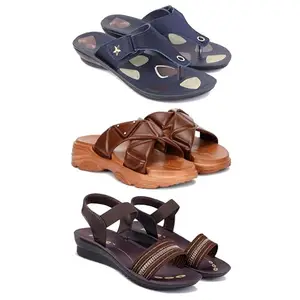 Women's Comfortable Sandal,Casual Lightweight Sandal for Everyday Wear | BTS-(3-COMBO)-1973-1890-1933-5-EURO-36