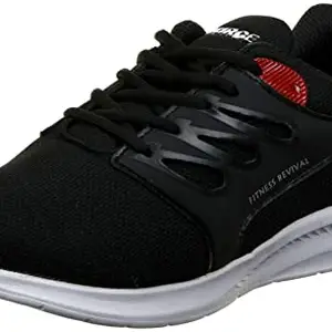 Bourge Men's Loire-335 Black and Red Running Shoes-8 UK (42 EU) (9 US) (Loire-335-08)