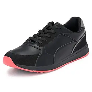 Klepe Men Black RED Double Color Running Shoes-6 UK (40 EU) (7 US) (KP841/BLKRED)