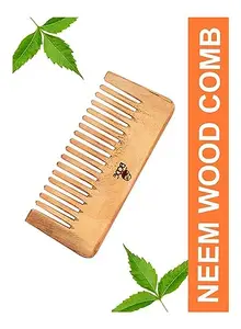 Bode Neem Wooden Comb | Hair Comb Set Combo For Women & Men | Kachi Neem Wood Comb Kangi Hair Comb Set For Women | Wooden Comb For Women Hair Growth |Kanghi For Hair -Amz 3