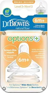 Dr. Brown's Options + Level 3 Teats (100 ml, Pack of 1, White)