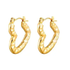 RAVIK FASHION Chunky Gold Small Hoop Earrings for Women Latest Fancy Trendy Hoops Bali Studs Korean Fashion Jewellery Women & Girls