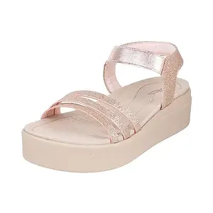 Metro Women Rose Gold Wedge Heel Fashion Sandal UK/5 EU/38 (34-110)