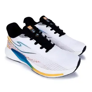 Lancer Mens ADVENTURE-6WHT-BLK White Running Shoe, 9