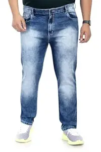 Pluss Tribe - Plus Size Jeans for Men - Denim Jeans - Ideal for Casual, Office Available Sizes : 40 to 52