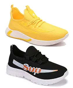 TYING Multicolor (9369-9164) Men's Casual Sports Running Shoes 8 UK (Set of 2 Pair)
