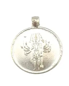 advancedestore God Vishnu Deva Locket For Men & Women(Minimum Order Qty-1) Silver Coloured