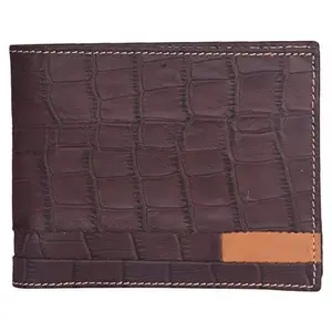 Leatherman Fashion LMN Genuine Leather Tan Men's Bi-fold Wallet 4 Card Slots