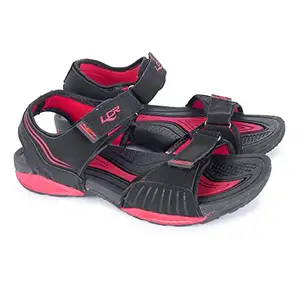 Lancer EARTH-316BLK-RED Men's Navy Black/Red Outdoor Sports Sandals & Floaters