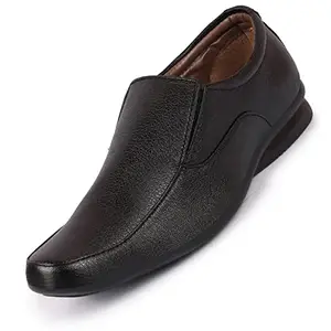 FAUSTO Men's FST KI-9002 BLACK-45 Formal Slip On Shoes (11 UK)