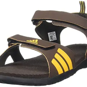 Adidas mens Planton Brown 057A /Active Gold (Acep) Sandals - 9 UK (GA3080)