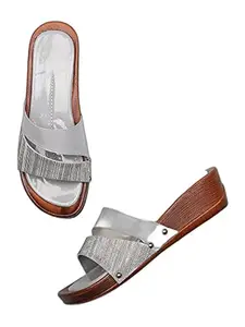 WalkTrendy Womens Synthetic Grey Open Toe Heels - 6 UK (Wtwhs381_Grey_39)