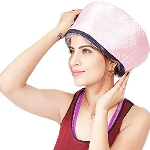 WOQZILINE Hair Care Thermal Head Spa Cap Treatment with Beauty Steamer Nourishing Heating Cap, Spa Cap For Hair, Spa Cap Steamer For Women