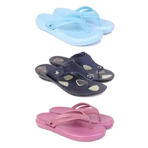 Women's Comfortable Sandal,Casual Lightweight Sandal for Everyday Wear | (COMBO-3)-1976-1973-1978-7-EURO-38