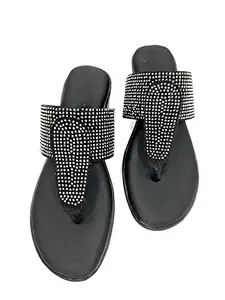 WOMEN FASHION SLIPPER (BLACK, numeric_5)