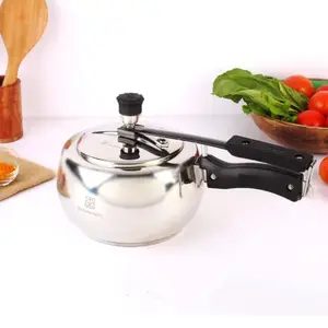 The Indus Valley Inner Lid Stainless Steel Pressure Cooker With Tri-Ply Sandwich Bottom, Isi Certified, 5 Year Warranty (3 Litre), 5 Liter price in India.