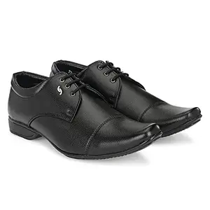 Rising Wolf Men's Synthetic Leather Formal Shoes Black 08