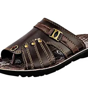Axter-9235 Brown Exclusive Range of Flats Slippers for Men
