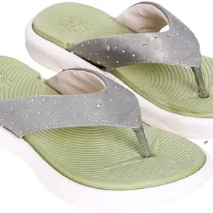 STYLE HEIGHT CASUAL SLIPPER FOR WOMEN (Kia06GREEN5)