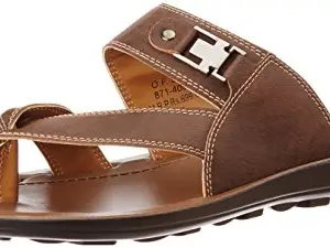Bata Sunshine mens CREW-SS22 Brown Slipper