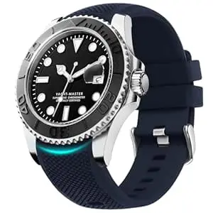 Fullmosa 22mm 20mm 24mm Silicone Watch Bands No Gaps Compatible for Samsung Galaxy Watch 7 6 5 4 3,Galaxy Watch 46mm 42mm,Suunto 9/9 Baro/9 Titanium,Fossil,Seiko,Citizen [Watch NOT Included]