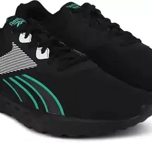 Reebok Men Premier Run Running Shoes Black - White - Court Green 9