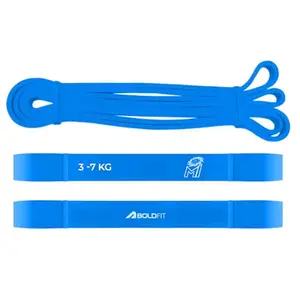 Boldfit Mumbai Indians (MI) Official Merchandise Heavy Resistance Band for Workout Exercise & Stretching Pull Up Bands for Home Exercise for Gym Men & Women Resistance Bands Loop, Toning Bands Blue (15-30Kg)