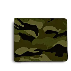 ShopMantra Men's Wallet | Wallet for Men's | Wallet for Boy's | Camouflage Quotes Design Printed Pu Leather Wallet for Men's/Boy's.