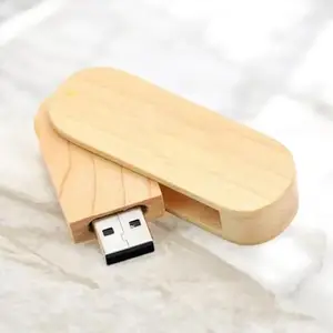 Little Charms 64GB GB 2.0 Wooden USB Flash Drive