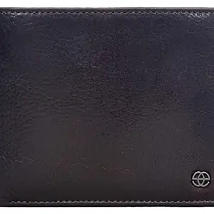 eske Cole - RFID Protected Bifold Wallet for Men | Slim Leather Organizer with Coin Pocket & Zip Compartment | 6 Card Slots | Durable, Handcrafted & Travel Friendly (Mid Brown Vintage)