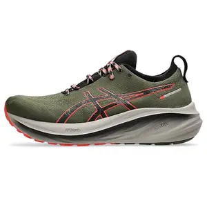 ASICS Mens Gel-Nimbus 26 TR Nature Bathing/Red Snapper Running Shoes - 6 UK (1011B849.300)