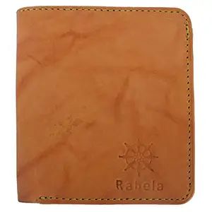 Rabela Men's and Women's Brown/Tan Leather Wallet RW-1024