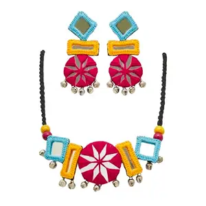 Multi Mirror Boho Choker for Girls and Women