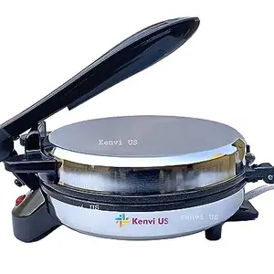 Elixxeton US Roti Maker Original Non Stick PTEE Coating TESTED, TRUSTED & RELIABLE Chapati/Roti/Khakra Maker Stainless steel body Shock Proof Heavy Duty Non Stick || BN12