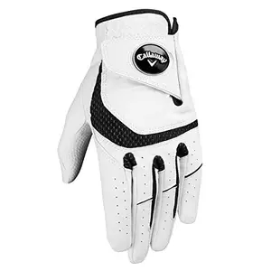 Callaway Golf 2019 Mens SynTech Premium All-Weather Left Hand Golf Glove White Medium