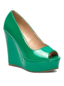 Flat n Heels GRN Pumps FnH BP51A-GRN