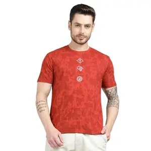 Royal Enfield Re Tonal Camo T-Shir T Shirt (Size: 2XL)-TSS250030-RUST