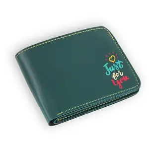 The Unique Gift Studio Just for You Mens Wallet Anniversary or Birthday Gift for Husband/Brother/Boyfriend/Friend - Green