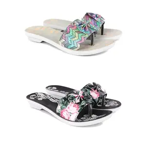 Women's Sandals | Lightweight Wear| Stylish & Easy to Wear For Women'S PCV-SAN-(2-COMBO)-1966-1965-5