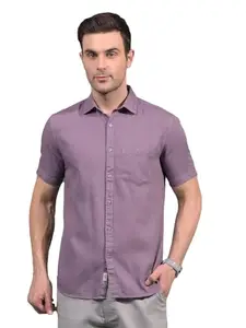 Crimsoune Club Men's Purple Printed Shirt (S)