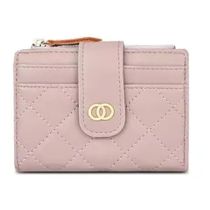 Mini Leather Wallet,Women's Pu Leather Bi-fold Card Coin Holder Small Purse Wallet