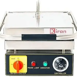 KIRAN ENTERPRISES Kiran Premium Range 4 Slice Sandwich Griller For Hotels And Restaurants, 2500 Watts, White price in India.