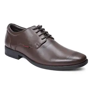 Red Chief Brown Leather Derby for Men