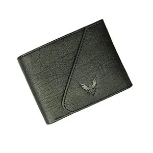 Goldalpha Men Casual Black Artificial Leather Wallet - (7 Card Slots)