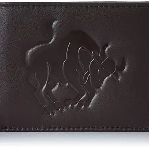 Justrack Boys Dark Brown Color Genuine Leather Money Purse (LWM00196-JT_9)