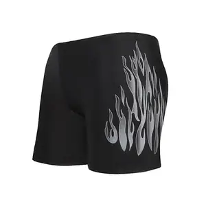 Cockatoo AM111-Flame Print Light Weight Dry Fit Active Wear Men,Sport Shorts for Men,Black